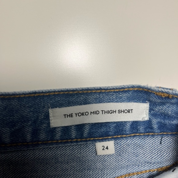 Denim Forum Mid Thigh Shorts - Picture 3 of 4